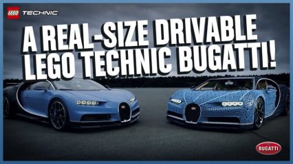 LEGO Creates Full-Size Functioning Bugatti Chiron Replica!