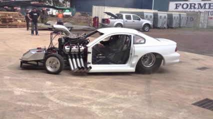 Mustang with Top Fuel Powerplant, A Surefire Way to Piss Off the Neighbors