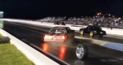 Donk Loses Both Rear Wheels In Grudge race