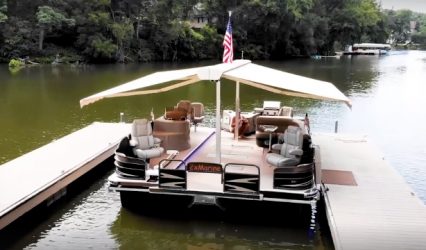 Ultimate Party Boat, Pontoon Doubles In Size At The Push Of A Button