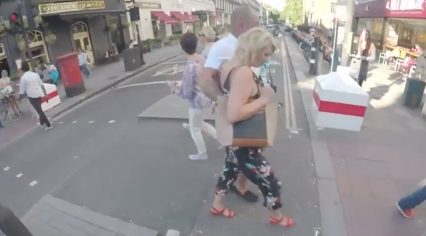 Bicyclist Is Tired Of Your Crap, Uses Airhorn To Get People Out Of Bike Lane