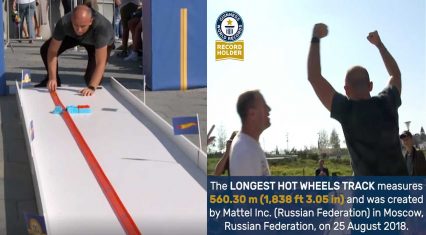 Setting The Guinness World Record For Longest Hot Wheels Track