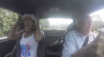 65 Year Old Man Takes His Wife For A Ride In His Wicked Mustang