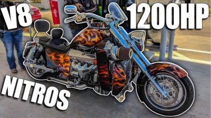 Motorcycle With Twin Prochargers And A 300 Shot Of Nitrous!
