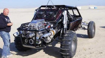 Twin Turbo LSX Powered Sand Car Is a Wheelie Monster!