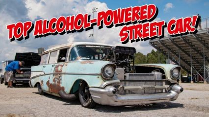 Top Alcohol Powered ’57 Chevy To Hit The Streets In Drag Week