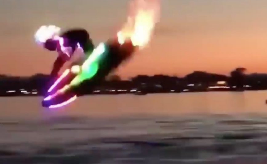 This Dude On A Jet-Ski Is The Ultimate Light Show On Water