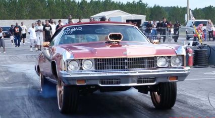 This Donk Is On Another Level, Bullhorns, aA623-Inch Big Block, And 26 Inch Wheels!