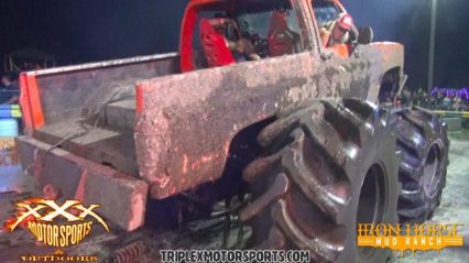 Mud Truck Ripped Off Its Axle In Epic Tug-Of-War Battle
