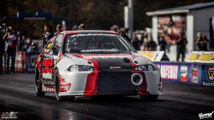 New FWD World Record! Honda Goes 7.47 @215 MPH In The 1/4