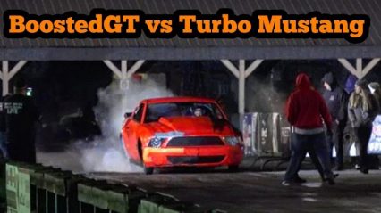 Boosted GT Takes On A Turbo Mustang At Dirty South No Prep Series