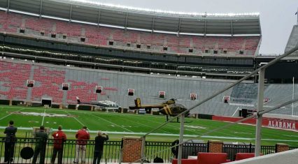 When Their Biggest Rival Is Coming To Town, Bama Pulls Out All The Stops To Dry The Field