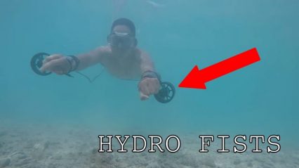 “Hydro Fists” Allow People To Strap Them On And Glide Through The Water