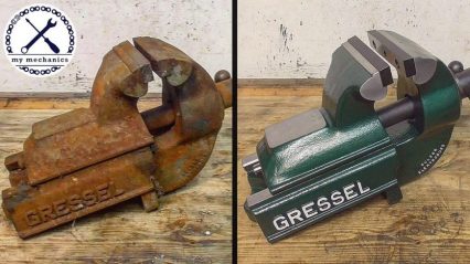 Man Takes Rusty Vice And Restores It Perfectly, Watching Is A Guilty Pleasure
