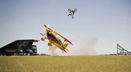 Insane Australian Stuntman Throws Down A Backflip Over An Airplane Flying By