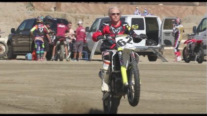 Professional Motocross Racer Dresses As 80 Year Old Grandpa, And Pranks Kids At The Track