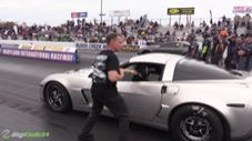 Stick Shift Corvette Rips Off 200 MPH Pass, First in History