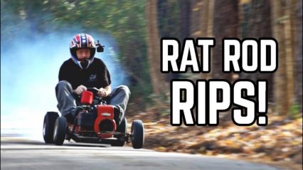 Rat Rod Inspired Go-Kart Hauls The Mail, Color Us Impressed!