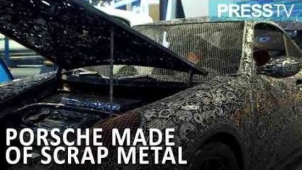 Wild Porsche GT2 RS Replica is Made Entirely Of Scrap Metal