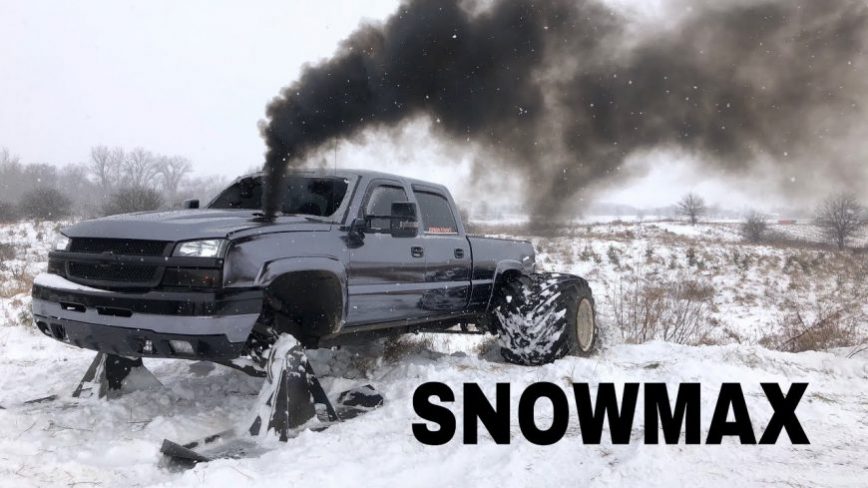 Duramax Fitted with Custom Skis to Dominate the Snow