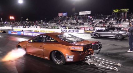 Brutal ProCharged Mustang Throws Down Multiple 6-Second Quarter Mile Passes