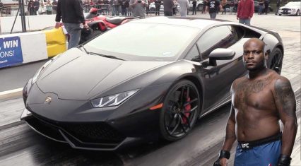 UFC Fighter Derrick Lewis Makes First Passes in His Twin Turbo Lamborghini.