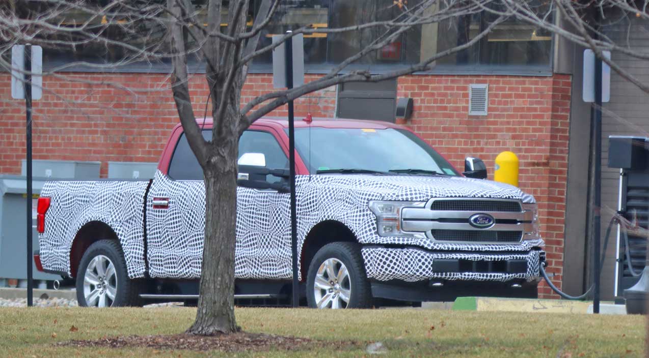 spy photos confirm that development of the electric F-150 is indeed underway.