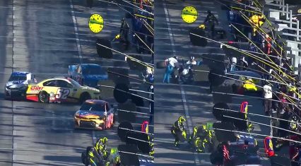 NASCAR Disaster Unfolds in Pit Lane as Drivers Collide