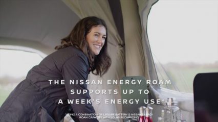 Recycled Nissan Leaf Batteries Power the Ultimate Pop-Up Camper