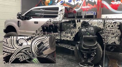 Artist Engraves Entire Trucks By Hand, He Even Does Kid Rock’s Cadillac!