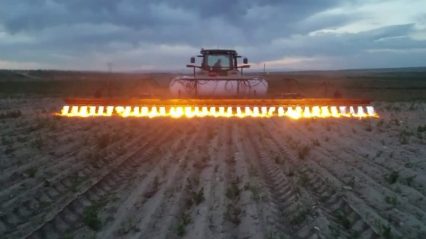 Farmers Are Now Using Tractor Flamethrowers On Their Crops, But Why?