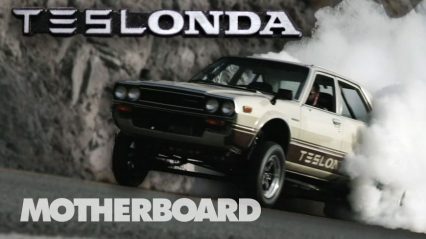 The Half Tesla, Half Honda “Teslonda” Is The Weirdest Hot Rod Ever