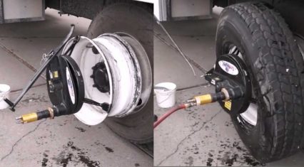 Genius Device Makes Swapping Tires Faster Without Pulling Off The Wheel