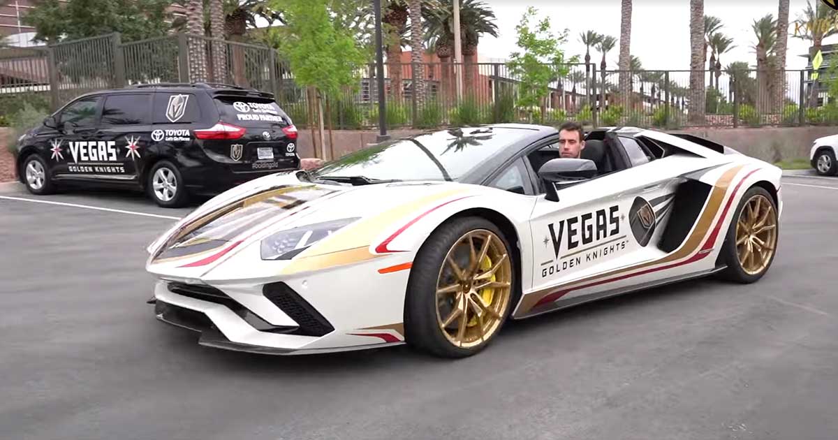 NHL Star, Reilly Smith, Takes us for a Ride in the Team Lambo