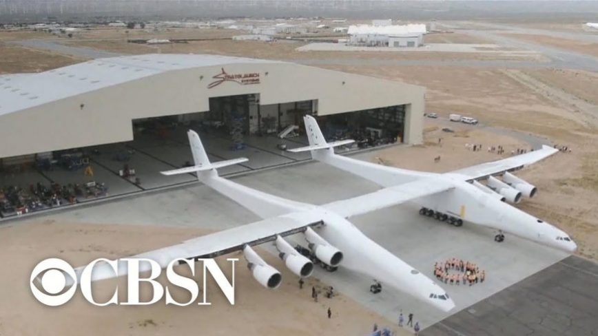 Two 747s Mashed Together - World's Biggest Airplane Takes Flight for the First Time
