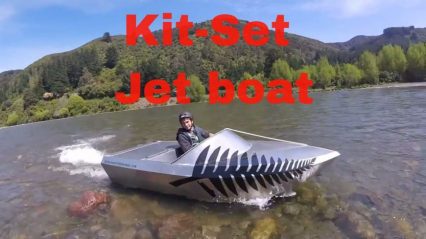 2-Stroke Powered Jet Boat Tears it up in the Water