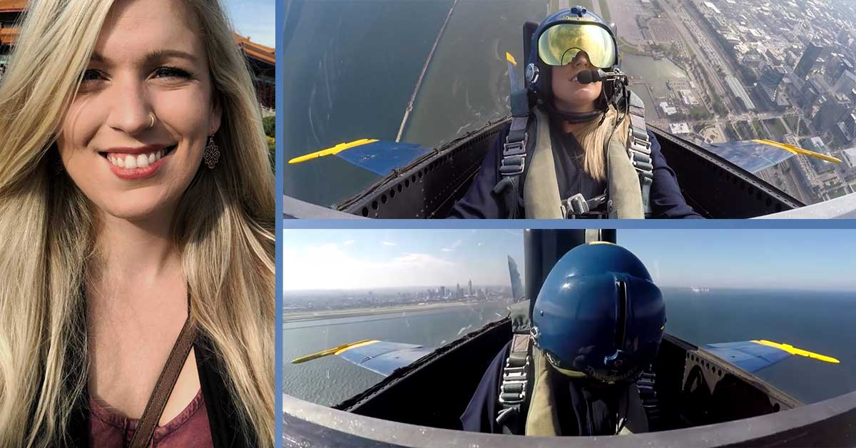 Reporter Flies With the Blue Angels - *Spoiler* She Pukes and Passes Out