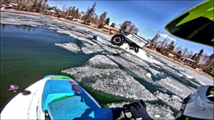 Sea Doo Ice Breaker Ride Looks Terrifyingly Cold, He Did it With Shorts On!