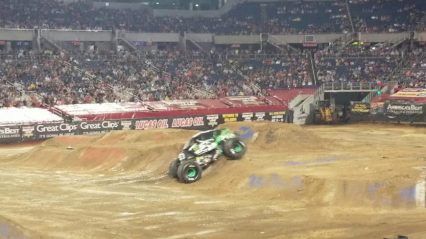 Todd LeDuc Shows Off Incredible Freestyle Monster Jam, Massive Air!