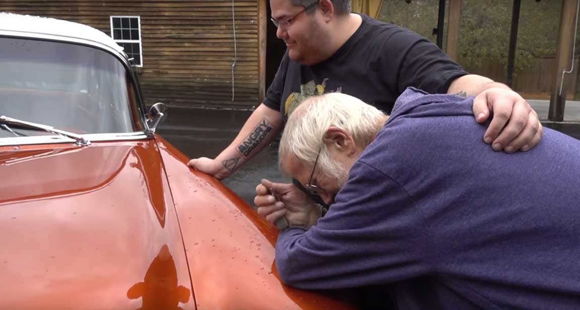 Surprising Grandpa with '55 Chevy That Mom Gave Away