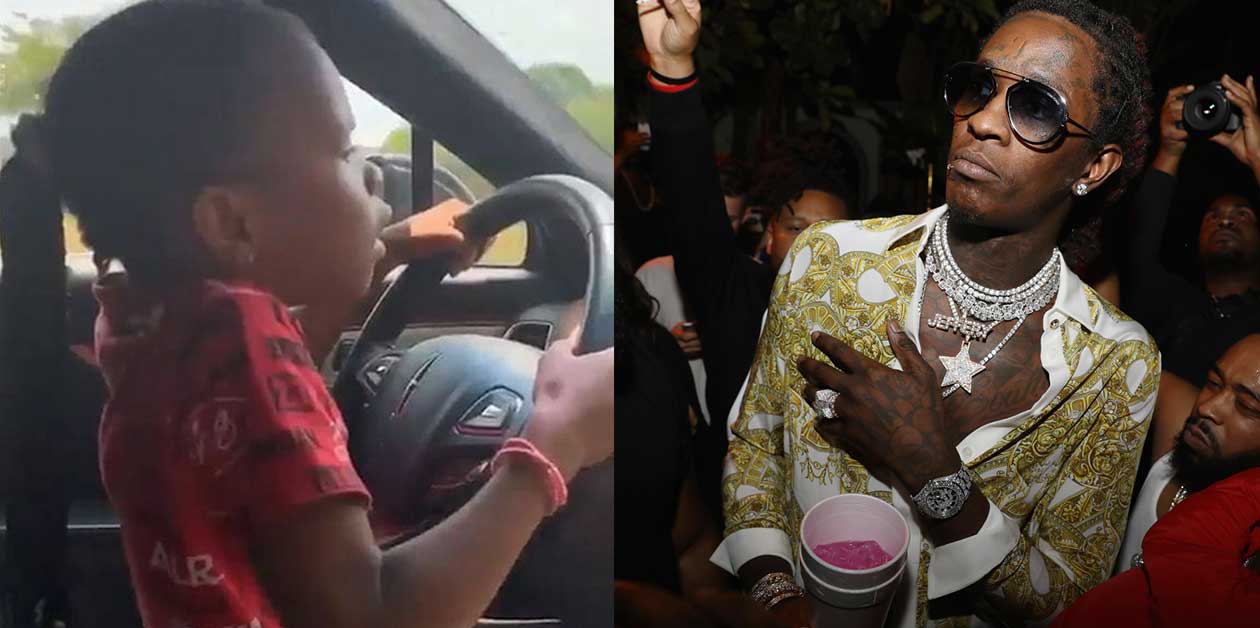 Video Shows "Young Thug's" 10-Year-Old Daughter Driving on Public Road