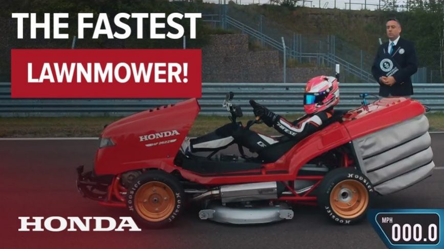 Honda's "Mean Mower" Officially the Fastest in the World, Again!