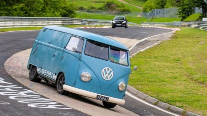 Porsche Swapped VW Bus Takes Laps Around the Nürburgring (In Cab)