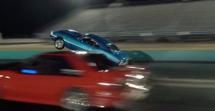 Beautiful First Gen Camaro Rides Wheelstand Across The Finish Line For A W