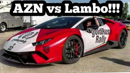 AZN in Jeeper Sleeper Takes on Lamborghini Huracan (Gold Rush Rally vs 405 Callout)
