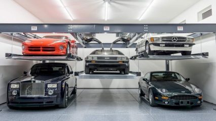 Hoovies Garage Installs INSANE $25,000 Car Lift in Garage