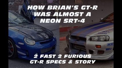 How Brian’s 2 Fast 2 Furious GT-R Almost Became a Dodge Neon Instead