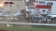 Race Car Flips Off the Track, Lands in Spectator’s Truck Bed