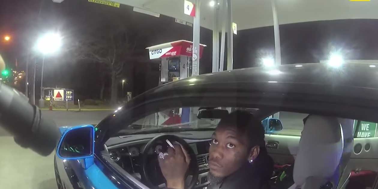 Rapper, Offset, Issued Multiple Tickets For Speeding in Awkward Police Encounter