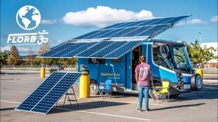 Off-Grid Solar Powered Electric Van Conversion